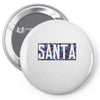 santa colorful glitter Pin-back button