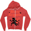 merry krampus Zipper Hoodie