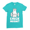 gym cat workout Ladies Fitted T-Shirt