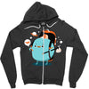 pluto is on vacations Zipper Hoodie