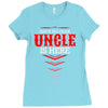 Have No Fear Uncle Is Here Ladies Fitted T-Shirt