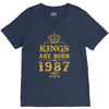 kings are born in 1987 V-Neck Tee