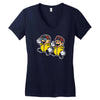 paper bad duo Women's V-Neck T-Shirt