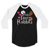 peace love rabbits 3/4 Sleeve Shirt