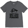 don't f penguins clothing V-Neck Tee