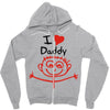 i love daddy Zipper Hoodie