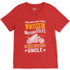 Motorcycles Uncle V-Neck Tee