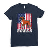 usa boxer flag Ladies Fitted T-Shirt