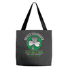 silver shamrock Tote Bags