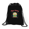 hippie holidays Drawstring Bags