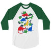 dinosaurs 3/4 Sleeve Shirt