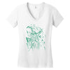green vigilance Women's V-Neck T-Shirt
