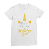 birthday unicorn girl Ladies Fitted T-Shirt