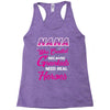 Nana Was Created Because Need Real Heroes Racerback Tank