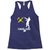 finger guns batle royal gaming Racerback Tank