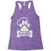 personalized paw halo Racerback Tank