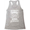 This Guy Is Taken By A Super Sexy April Girlfriend Racerback Tank