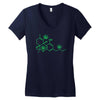 thc pot leaf molecule Women's V-Neck T-Shirt