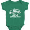 all i caught was this crappie fish Baby Bodysuit