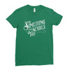 scary type Ladies Fitted T-Shirt