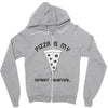 pizza is my spirit animal Zipper Hoodie