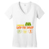 camp fire swamp Women's V-Neck T-Shirt