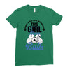 Some Girls Love Diamonds This Girl Loves Balls Ladies Fitted T-Shirt