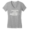 sarcasm now loading Women's V-Neck T-Shirt