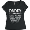 I Love You Daddy Women's Triblend Scoop T-shirt
