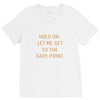 hold on let me get to the save point. V-Neck Tee