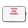 vote for pedro film retro napoleon classic sticker transfer iron on Laptop sleeve