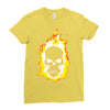 burning man Ladies Fitted T-Shirt