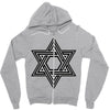 star blacked Zipper Hoodie