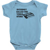 internet killed the video store Baby Onesie