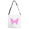 breast cancer butterfly Adjustable Strap Totes
