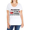 chemistry is like cooking Ladies Curvy T-Shirt
