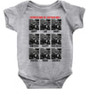 expressions of captain holt Baby Bodysuit