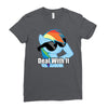 deal with it Ladies Fitted T-Shirt