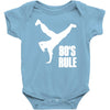80's rule break dancer Baby Onesie