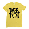 trick or treat Ladies Fitted T-Shirt