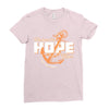 We Have This Hope As an Anchor Uterine-Endometrial Cancer Awareness Ladies Fitted T-Shirt
