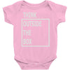 think outside the box Baby Onesie