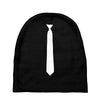 skinny white tie Baby Beanies