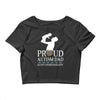 proud Autism dad Crop Top