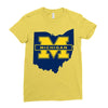 ohio for michigan Ladies Fitted T-Shirt