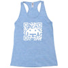 space alien qr code Racerback Tank