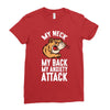 my neck my back my anxiety attack opossum guys tee Ladies Fitted T-Shirt