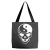 yin yang skull (2) Tote Bags