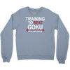 train insaiyan gym training to beat goku or krillin dbz dragon ball z Crewneck Sweatshirt