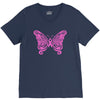 breast cancer butterfly V-Neck Tee